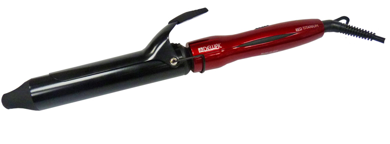 03-2033 Плойка для волос DEWAL Red Titanium 33 мм 40Вт
