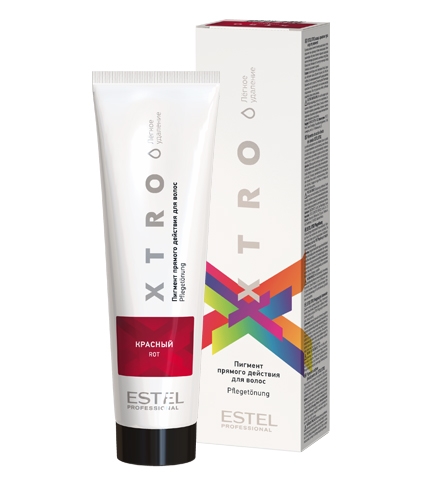 EX/NR Пигмент прямого действия для волос ESTEL XTRO WHITE красный, 100мл