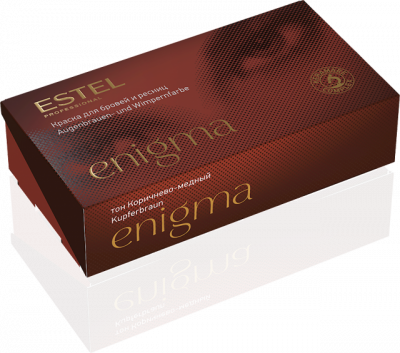 EN/6 ENIGMA Краска для бровей и ресниц коричнево-медная 2*20мл ESTEL