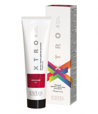 EX/NR Пигмент прямого действия для волос ESTEL XTRO WHITE красный, 100мл